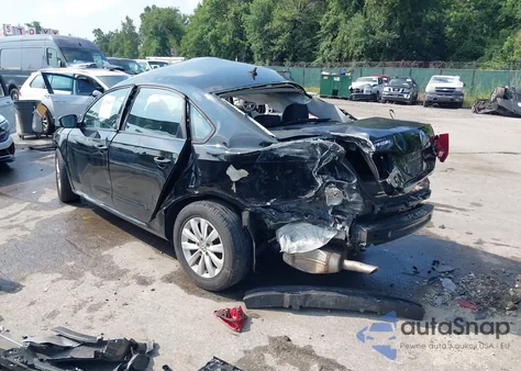 2013 Volkswagen Passat 2.5L S from USA, damaged, VIN 1VWAP7A32DC081151